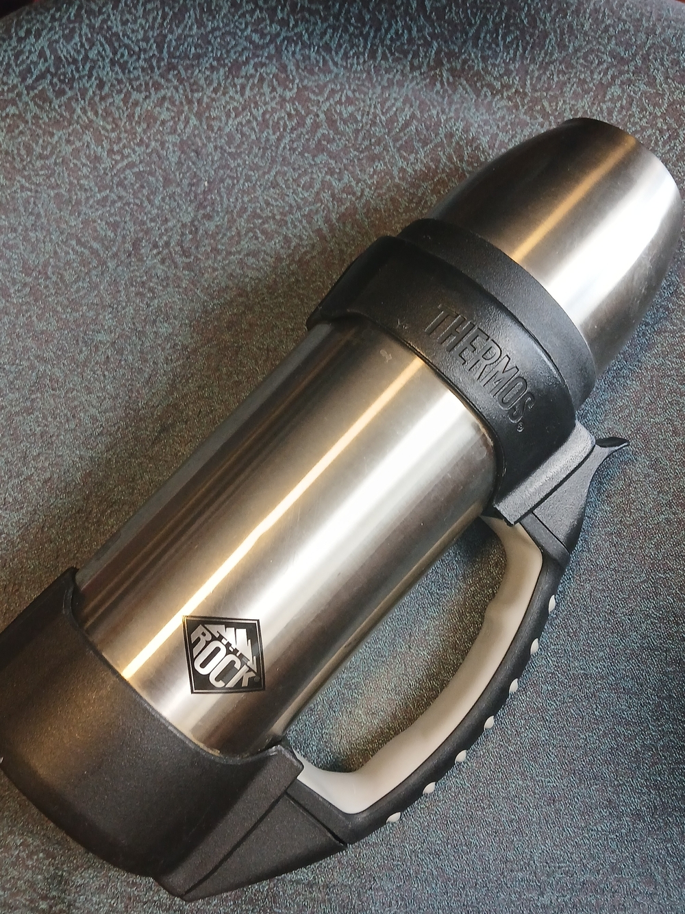 Thermos Stainless Steel Travel Vacuum Flask - Silver